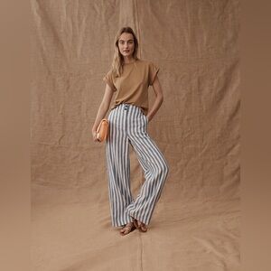 Boden Highbury striped linen pants, Sz 8P